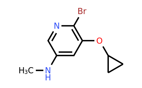 CAS 1243449-52-6 | 6-Bromo-5-cyclopropoxy-N-methylpyridin-3-amine