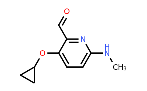 CAS 1243449-53-7 | 3-Cyclopropoxy-6-(methylamino)picolinaldehyde
