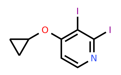 CAS 1243449-55-9 | 4-Cyclopropoxy-2,3-diiodopyridine