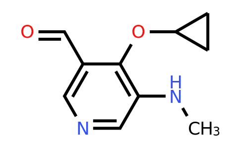 CAS 1243449-56-0 | 4-Cyclopropoxy-5-(methylamino)nicotinaldehyde