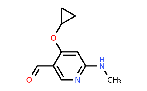 CAS 1243449-60-6 | 4-Cyclopropoxy-6-(methylamino)nicotinaldehyde