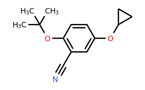 CAS 1243449-61-7 | 2-Tert-butoxy-5-cyclopropoxybenzonitrile