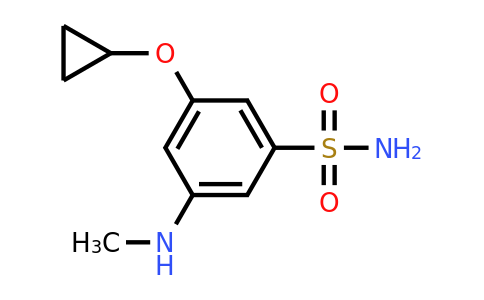 CAS 1243449-65-1 | 3-Cyclopropoxy-5-(methylamino)benzenesulfonamide