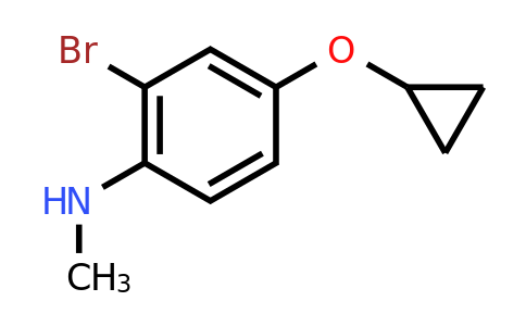 CAS 1243449-67-3 | 2-Bromo-4-cyclopropoxy-N-methylaniline