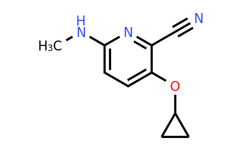 CAS 1243449-72-0 | 3-Cyclopropoxy-6-(methylamino)picolinonitrile
