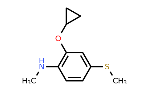 CAS 1243449-74-2 | 2-Cyclopropoxy-N-methyl-4-(methylsulfanyl)aniline