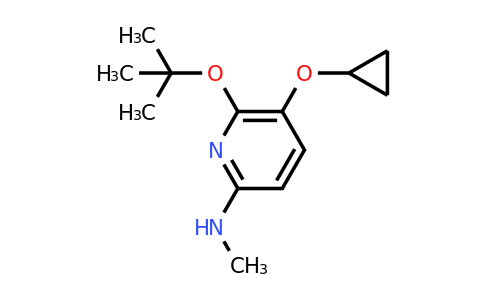 CAS 1243449-79-7 | 6-Tert-butoxy-5-cyclopropoxy-N-methylpyridin-2-amine
