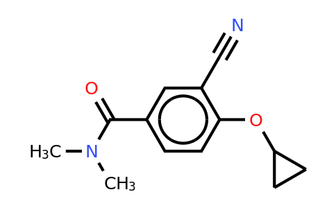 CAS 1243449-81-1 | 3-Cyano-4-cyclopropoxy-N,n-dimethylbenzamide