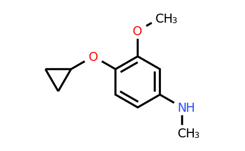 CAS 1243449-82-2 | 4-Cyclopropoxy-3-methoxy-N-methylaniline