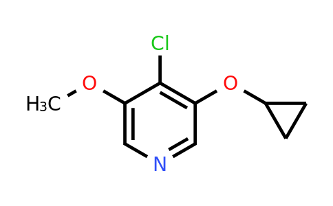CAS 1243449-86-6 | 4-Chloro-3-cyclopropoxy-5-methoxypyridine