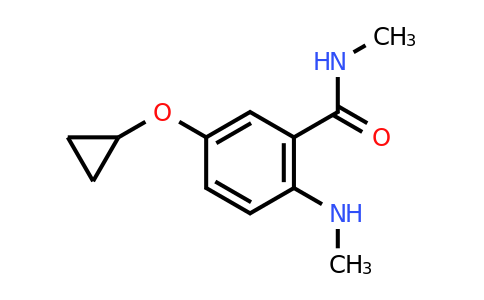 CAS 1243449-87-7 | 5-Cyclopropoxy-N-methyl-2-(methylamino)benzamide