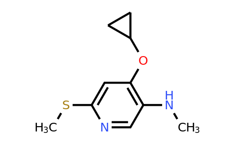 CAS 1243449-89-9 | 4-Cyclopropoxy-N-methyl-6-(methylsulfanyl)pyridin-3-amine