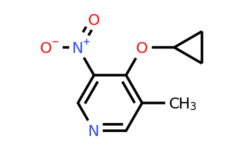 CAS 1243449-90-2 | 4-Cyclopropoxy-3-methyl-5-nitropyridine