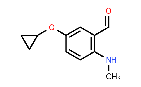 CAS 1243449-94-6 | 5-Cyclopropoxy-2-(methylamino)benzaldehyde