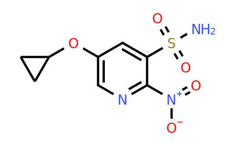 CAS 1243450-05-6 | 5-Cyclopropoxy-2-nitropyridine-3-sulfonamide