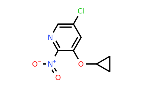 CAS 1243450-11-4 | 5-Chloro-3-cyclopropoxy-2-nitropyridine