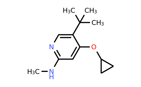 CAS 1243450-13-6 | 5-Tert-butyl-4-cyclopropoxy-N-methylpyridin-2-amine