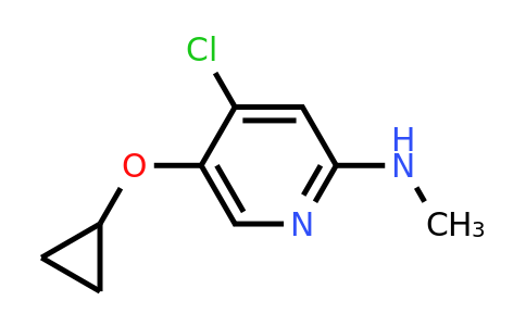 CAS 1243450-15-8 | 4-Chloro-5-cyclopropoxy-N-methylpyridin-2-amine