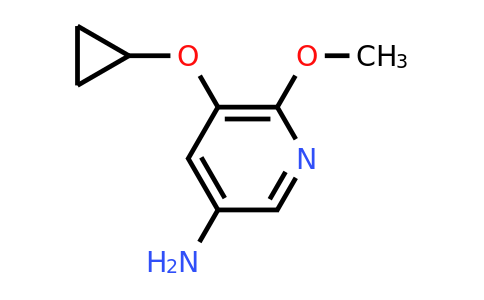 CAS 1243450-17-0 | 5-Cyclopropoxy-6-methoxypyridin-3-amine