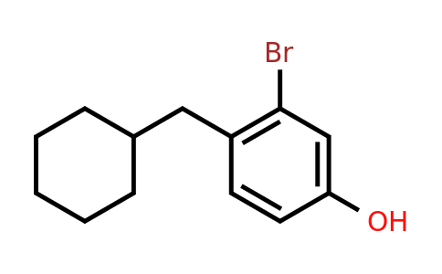 CAS 1243450-19-2 | 3-Bromo-4-(cyclohexylmethyl)phenol