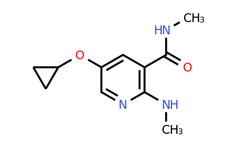 CAS 1243450-21-6 | 5-Cyclopropoxy-N-methyl-2-(methylamino)nicotinamide