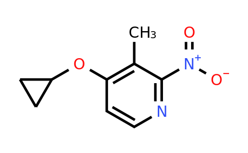 CAS 1243450-23-8 | 4-Cyclopropoxy-3-methyl-2-nitropyridine
