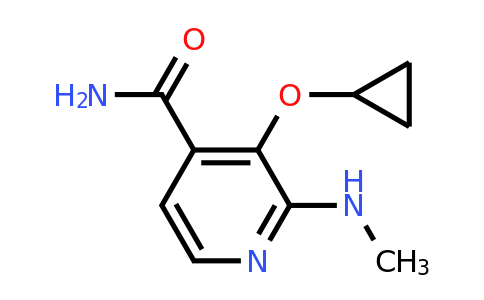 CAS 1243450-30-7 | 3-Cyclopropoxy-2-(methylamino)isonicotinamide
