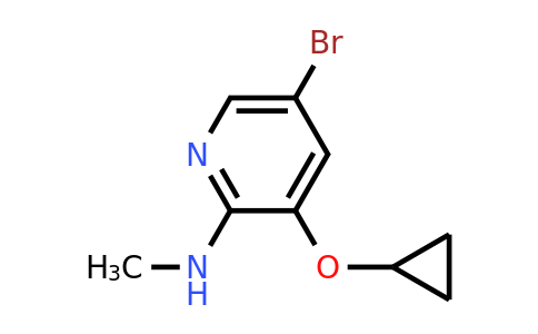 CAS 1243450-34-1 | 5-Bromo-3-cyclopropoxy-N-methylpyridin-2-amine