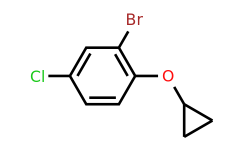 CAS 1243450-35-2 | 2-Bromo-4-chloro-1-cyclopropoxybenzene
