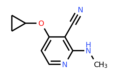 CAS 1243450-36-3 | 4-Cyclopropoxy-2-(methylamino)nicotinonitrile