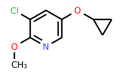 CAS 1243450-37-4 | 3-Chloro-5-cyclopropoxy-2-methoxypyridine