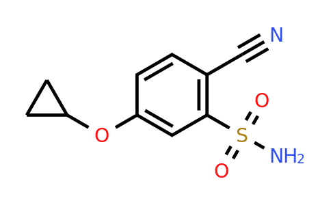 CAS 1243450-46-5 | 2-Cyano-5-cyclopropoxybenzenesulfonamide