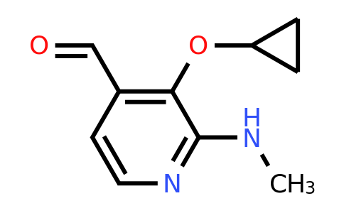 CAS 1243450-49-8 | 3-Cyclopropoxy-2-(methylamino)isonicotinaldehyde