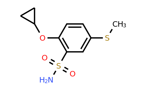 CAS 1243450-61-4 | 2-Cyclopropoxy-5-(methylthio)benzenesulfonamide