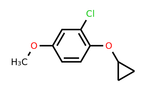 CAS 1243450-71-6 | 2-Chloro-1-cyclopropoxy-4-methoxybenzene
