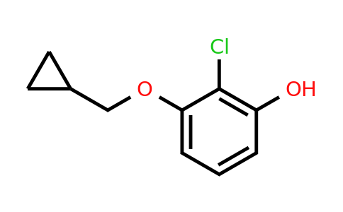 CAS 1243450-73-8 | 2-Chloro-3-(cyclopropylmethoxy)phenol