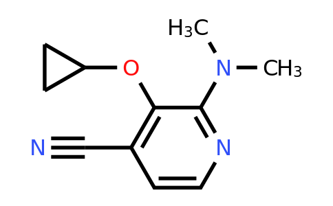 CAS 1243450-76-1 | 3-Cyclopropoxy-2-(dimethylamino)isonicotinonitrile
