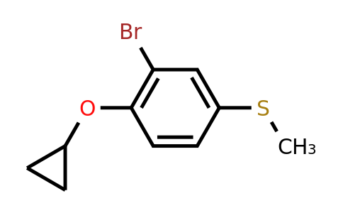 CAS 1243450-91-0 | (3-Bromo-4-cyclopropoxyphenyl)(methyl)sulfane
