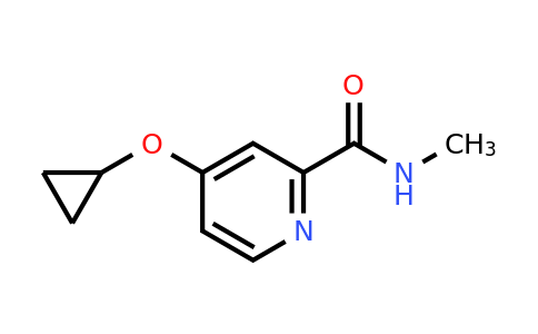 CAS 1243450-96-5 | 4-Cyclopropoxy-N-methylpicolinamide