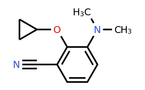 CAS 1243451-02-6 | 2-Cyclopropoxy-3-(dimethylamino)benzonitrile