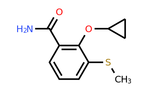 CAS 1243451-12-8 | 2-Cyclopropoxy-3-(methylthio)benzamide