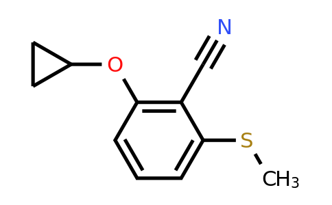 CAS 1243451-30-0 | 2-Cyclopropoxy-6-(methylsulfanyl)benzonitrile