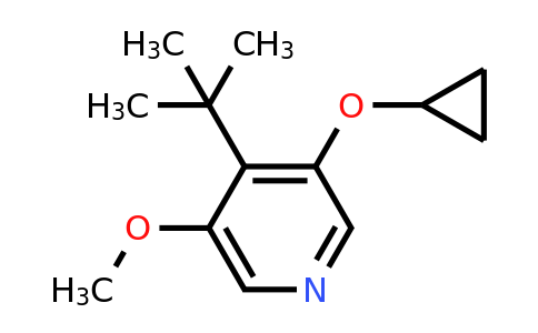 CAS 1243451-31-1 | 4-Tert-butyl-3-cyclopropoxy-5-methoxypyridine