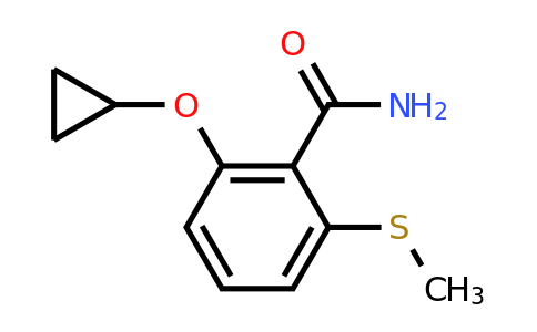 CAS 1243451-39-9 | 2-Cyclopropoxy-6-(methylthio)benzamide