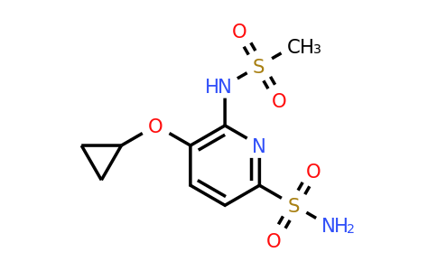 CAS 1243451-41-3 | 5-Cyclopropoxy-6-(methylsulfonamido)pyridine-2-sulfonamide