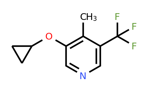 CAS 1243451-49-1 | 3-Cyclopropoxy-4-methyl-5-(trifluoromethyl)pyridine