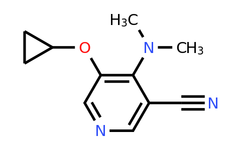 CAS 1243451-54-8 | 5-Cyclopropoxy-4-(dimethylamino)nicotinonitrile