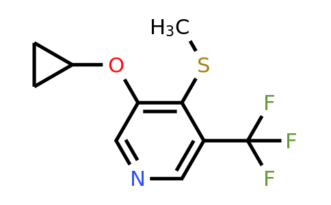 CAS 1243451-71-9 | 3-Cyclopropoxy-4-(methylthio)-5-(trifluoromethyl)pyridine