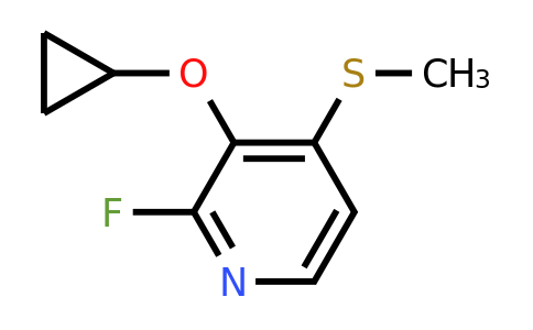 CAS 1243451-77-5 | 3-Cyclopropoxy-2-fluoro-4-(methylsulfanyl)pyridine