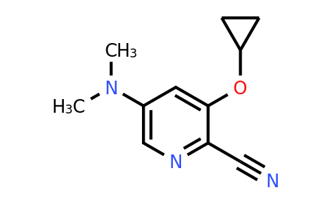CAS 1243451-81-1 | 3-Cyclopropoxy-5-(dimethylamino)picolinonitrile